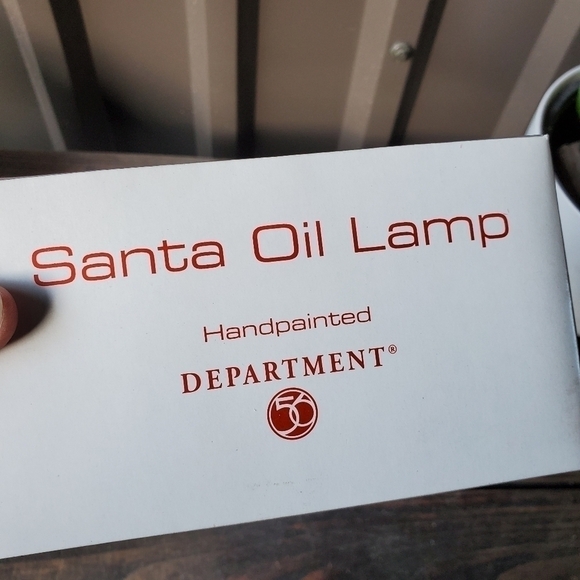 Dept 56 Santa handblown Oil Lamp Mercury Glass Holiday shimmery - Picture 13 of 14